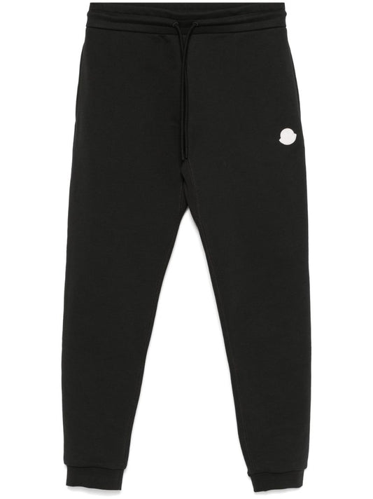 Black Logo-appliquÃ_x0083_Â© Track Pants