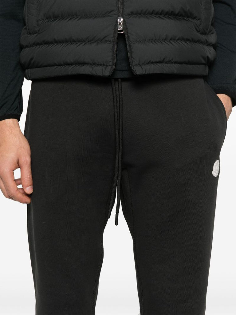Black Logo-appliquÃ_x0083_Â© Track Pants