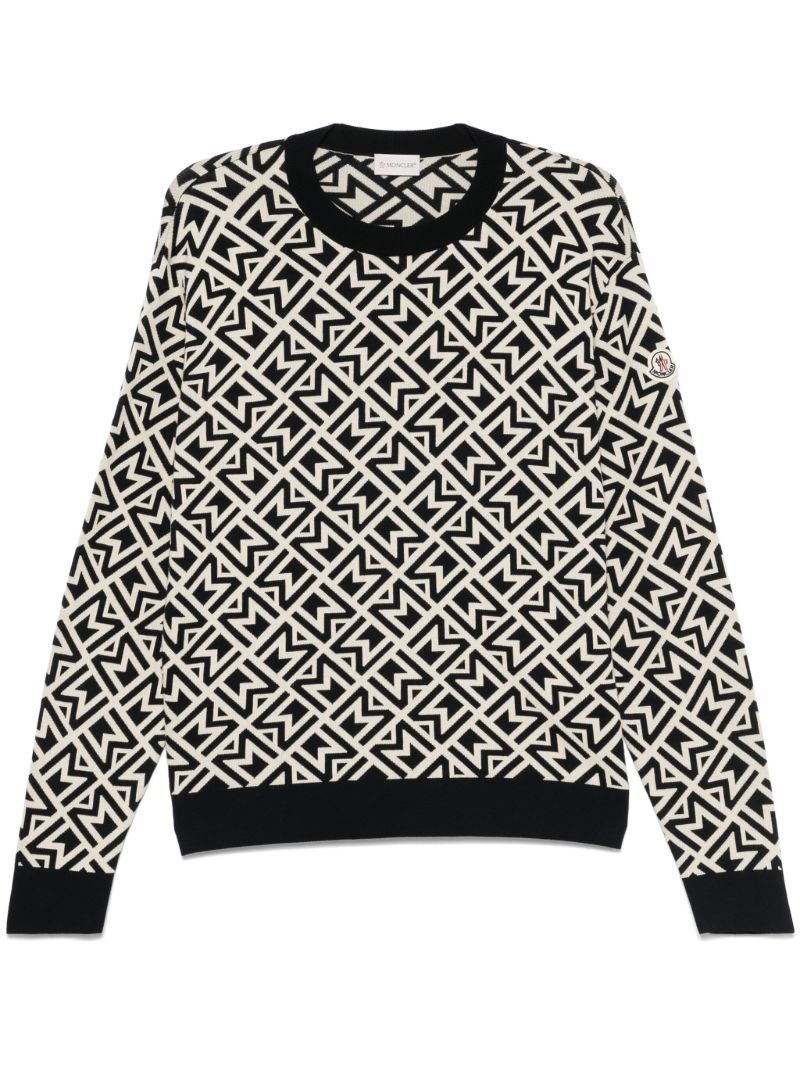 Blue Monogram Sweater