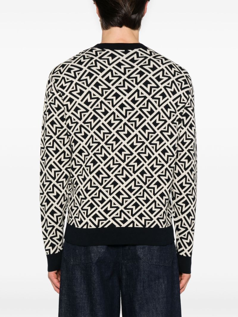 Blue Monogram Sweater