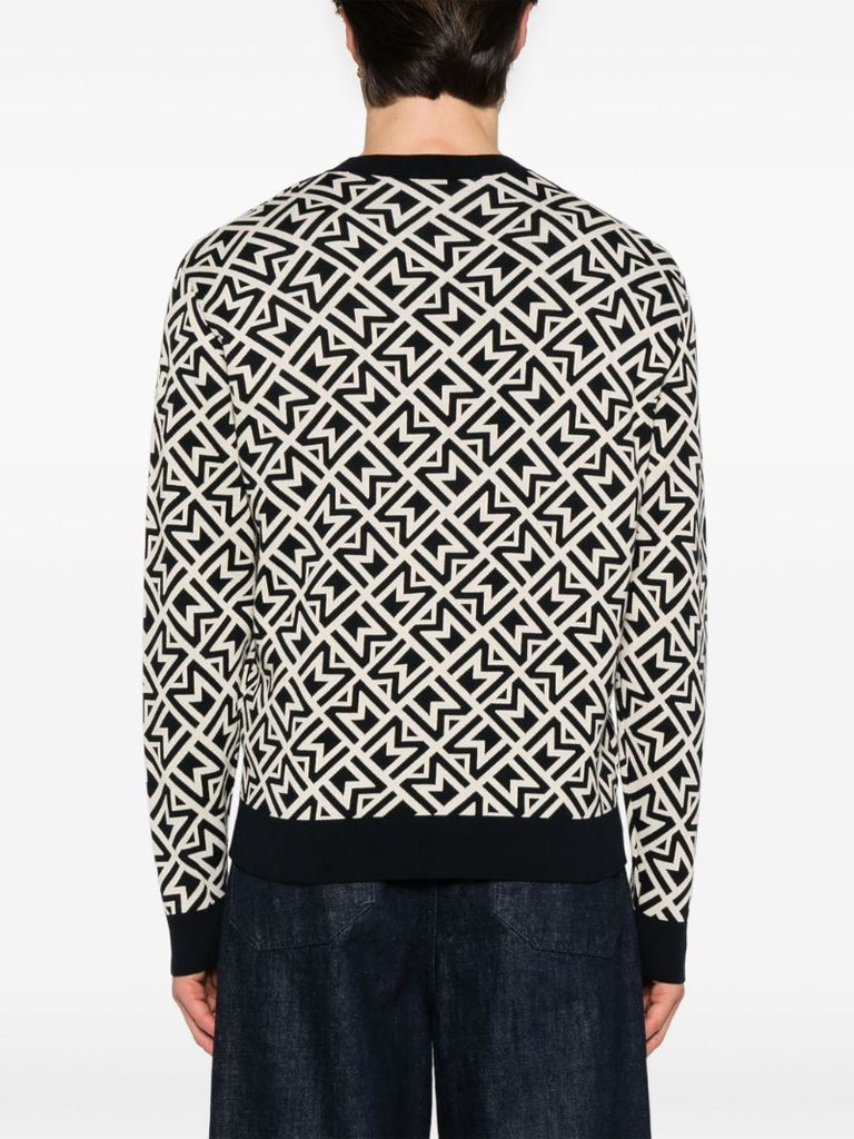 Blue Monogram Sweater