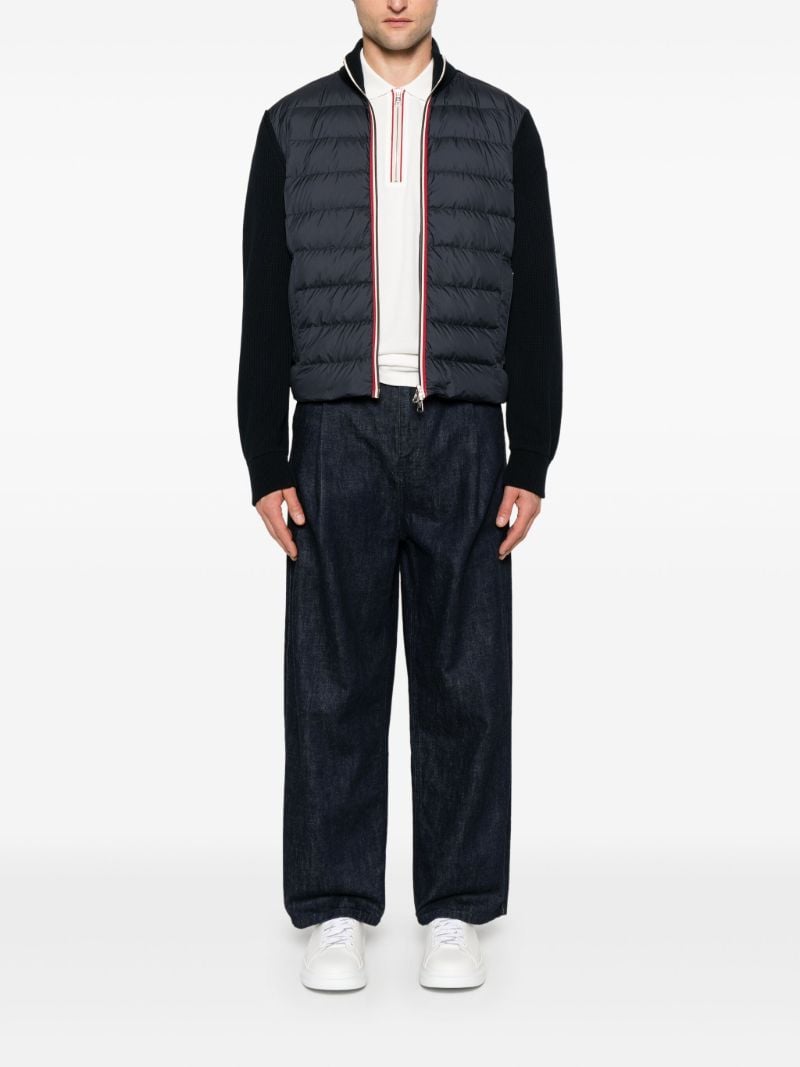 Blue Padded Cardigan