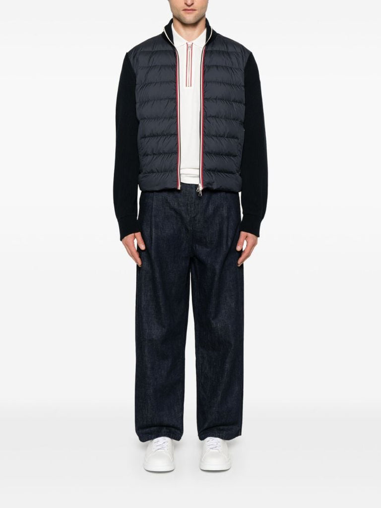 Blue Padded Cardigan