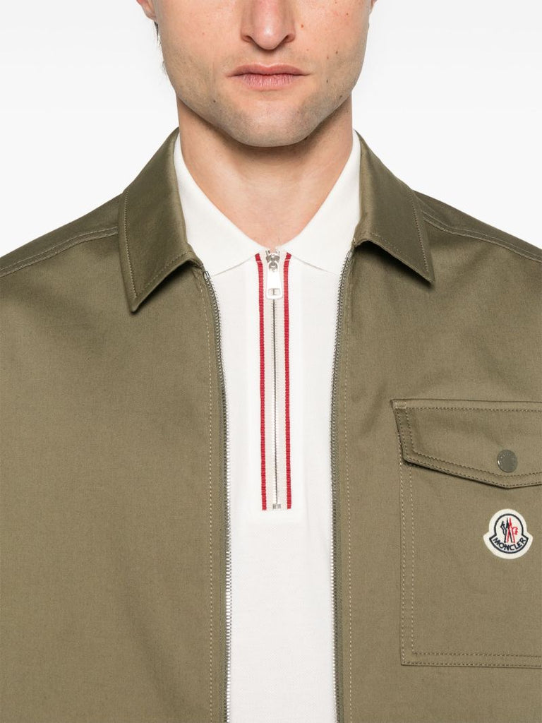 Green Logo-appliquÃ_x0083_Â© Bomber Jacket