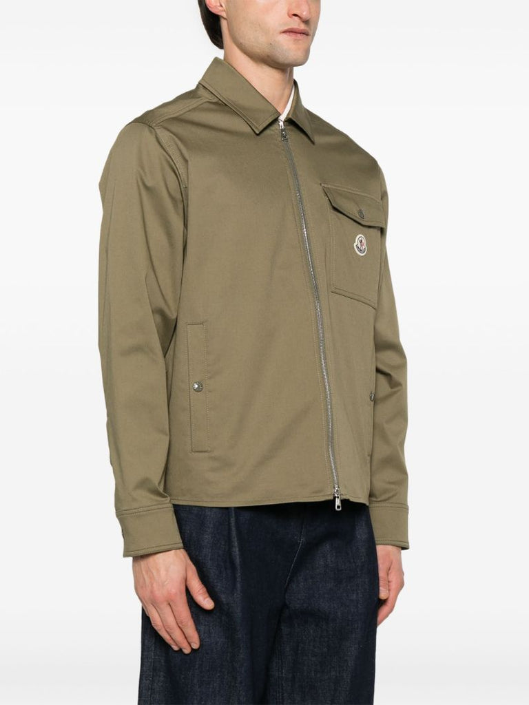 Green Logo-appliquÃ_x0083_Â© Bomber Jacket