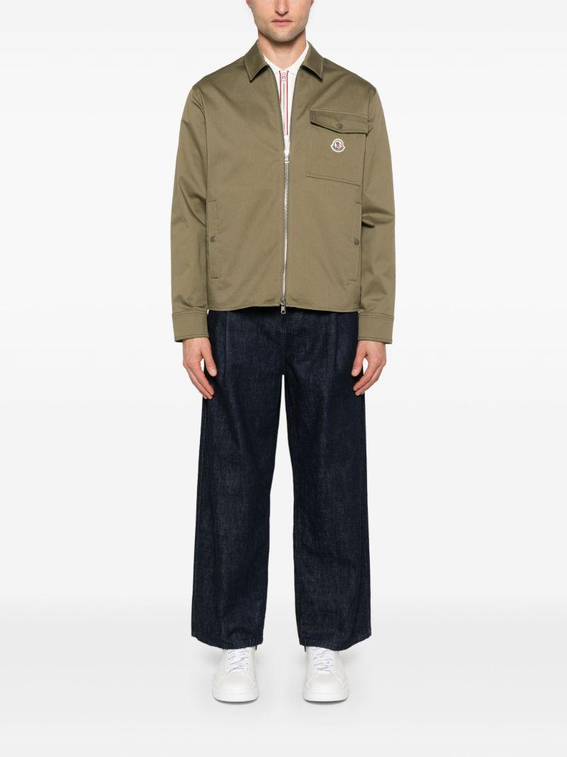 Green Logo-appliquÃ_x0083_Â© Bomber Jacket