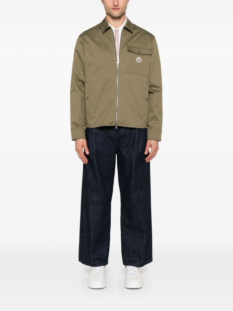 Green Logo-appliquÃ_x0083_Â© Bomber Jacket