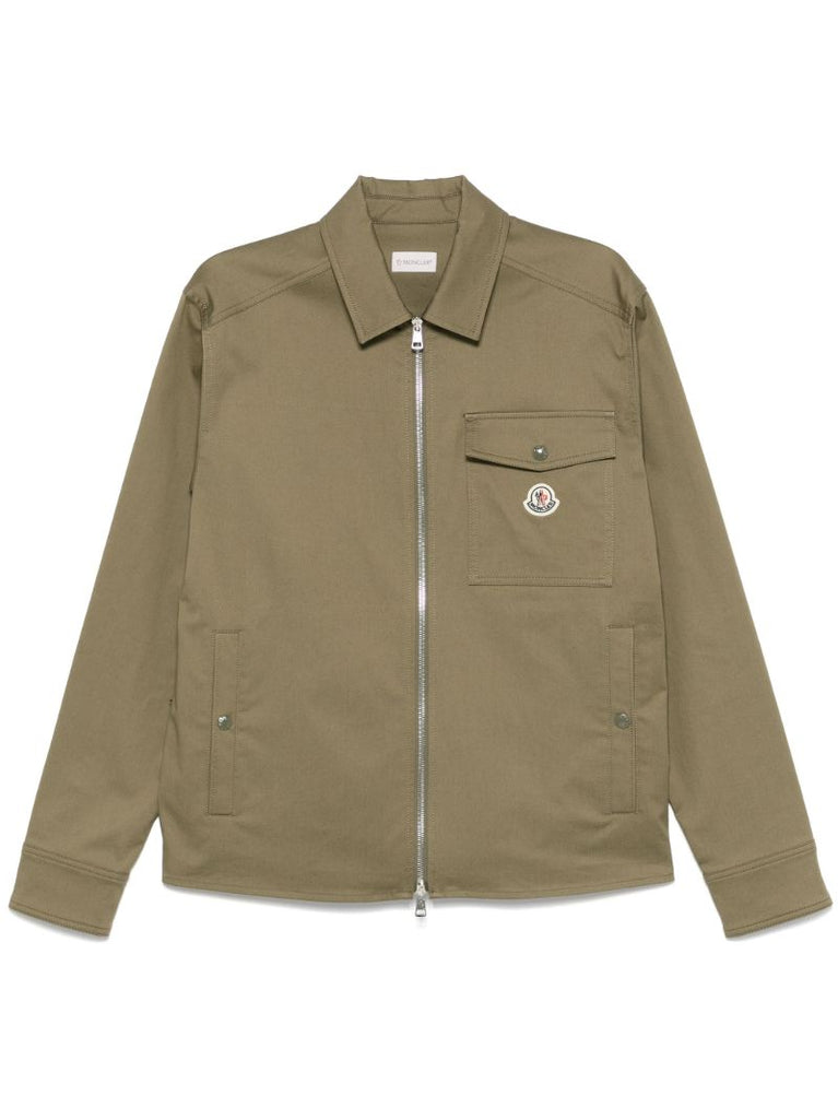 Green Logo-appliquÃ_x0083_Â© Bomber Jacket