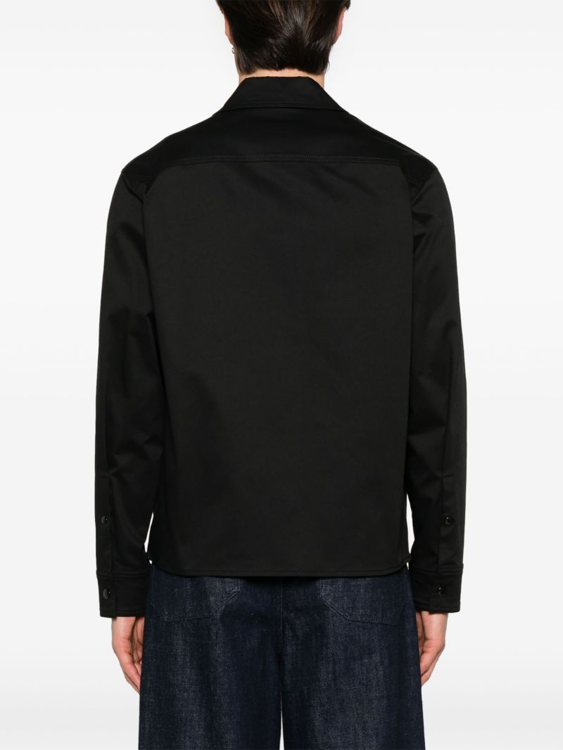 Black Logo-appliquÃ_x0083_Â© Bomber Jacket