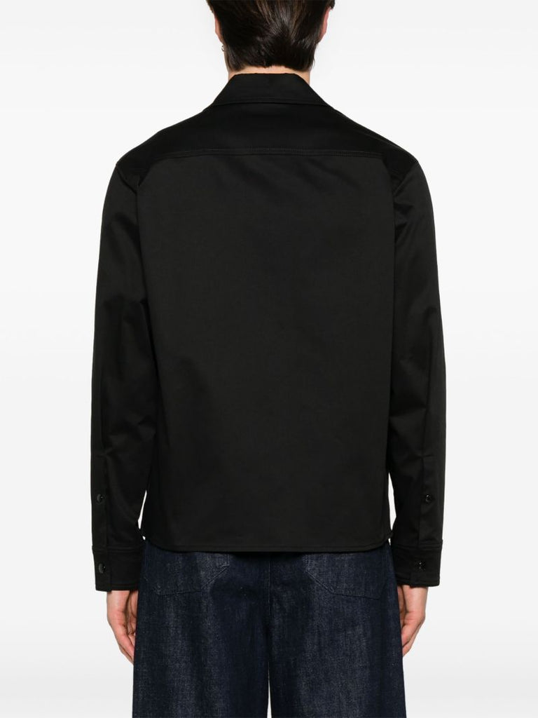 Black Logo-appliquÃ_x0083_Â© Bomber Jacket