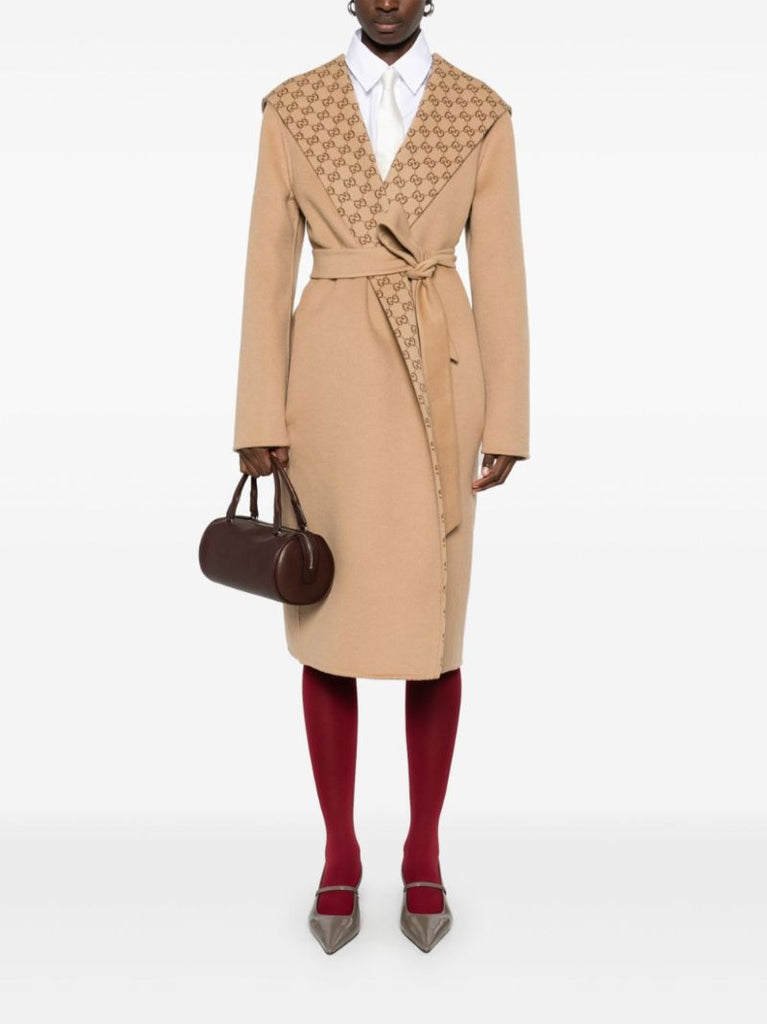 Brown Reversible Gg Coat