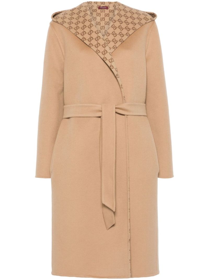 Brown Reversible Gg Coat