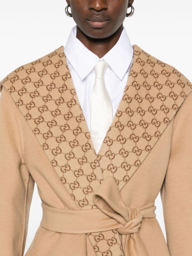 Brown Reversible Gg Coat