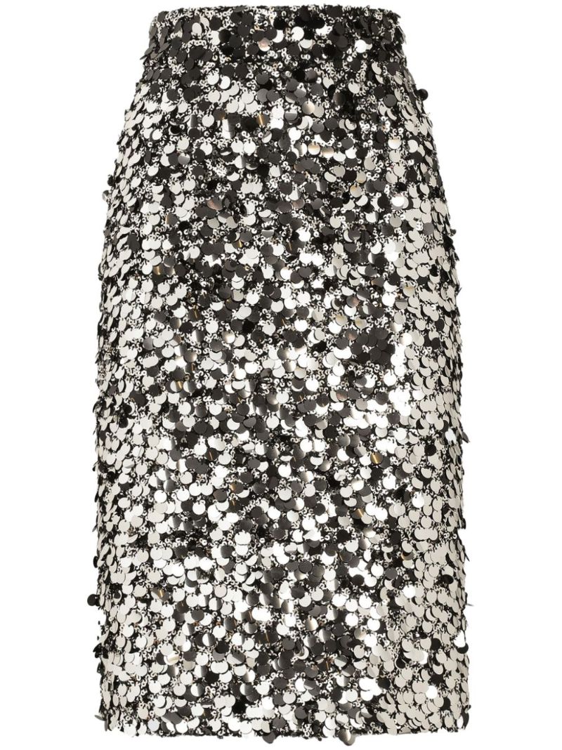 Sequinned Midi Skirt