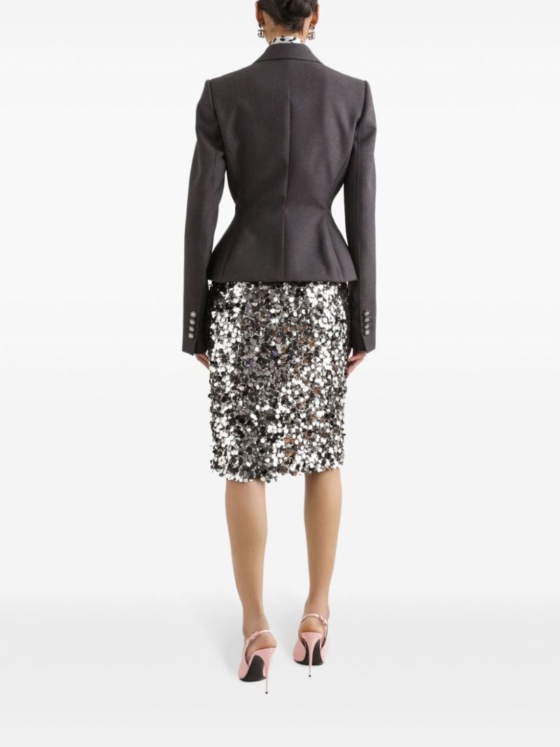Sequinned Midi Skirt