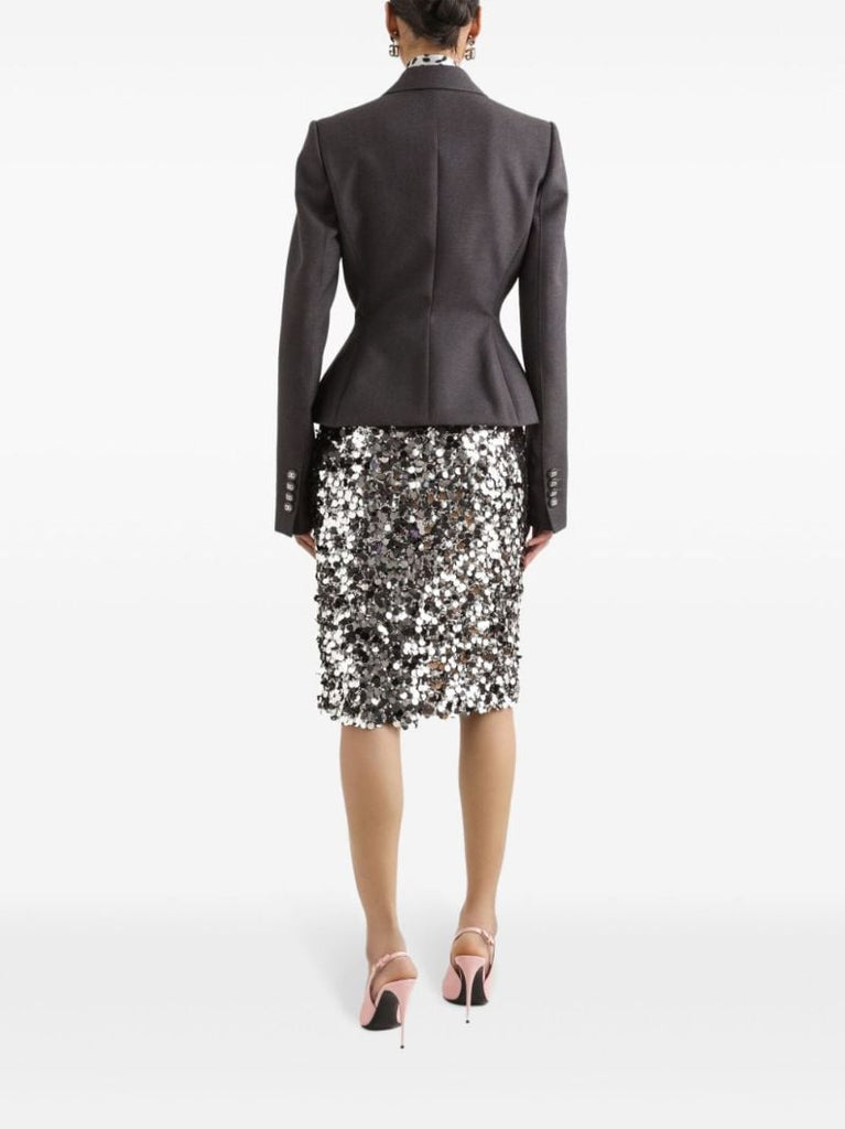 Sequinned Midi Skirt