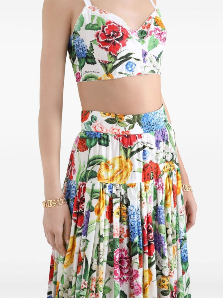 Floral-print Maxi Skirt