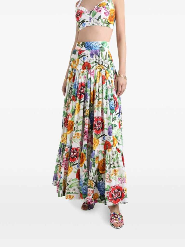 Floral-print Maxi Skirt