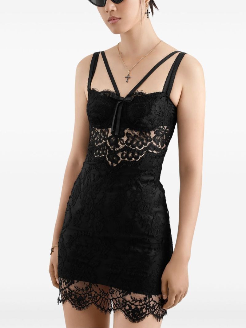 Lace-appliquÃ_x0083_Â© Mini Dress