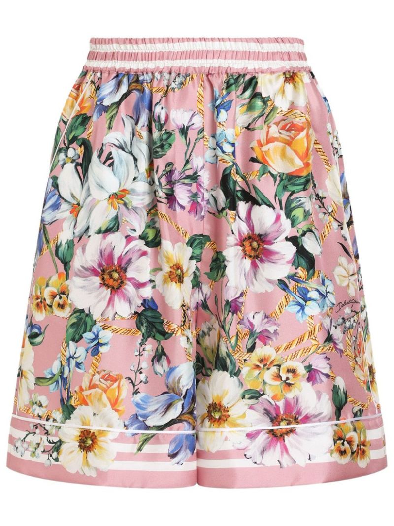 Floral-print Shorts
