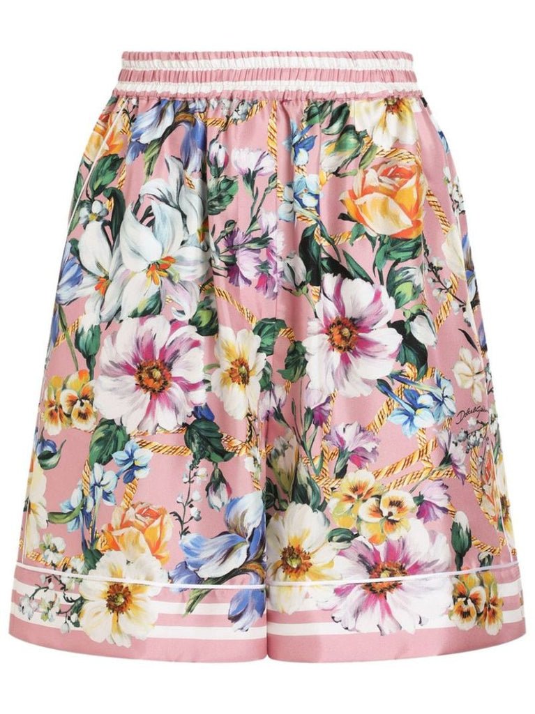 Floral-print Shorts
