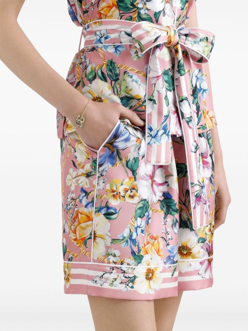 Floral-print Shorts