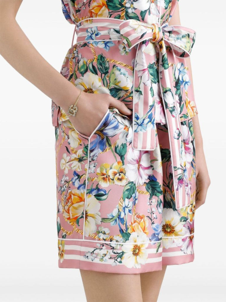Floral-print Shorts