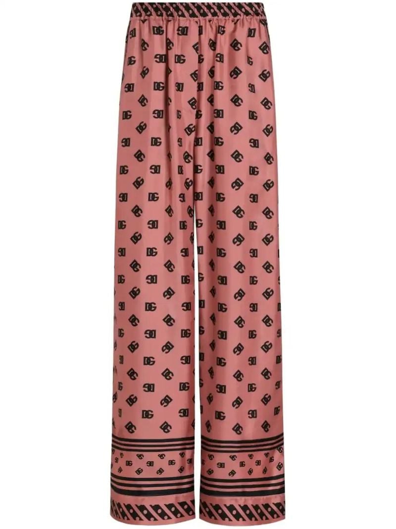 Pink Silk-satin Trousers