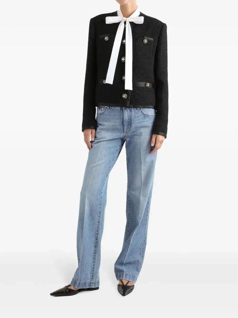 Blue Straight-leg Jeans