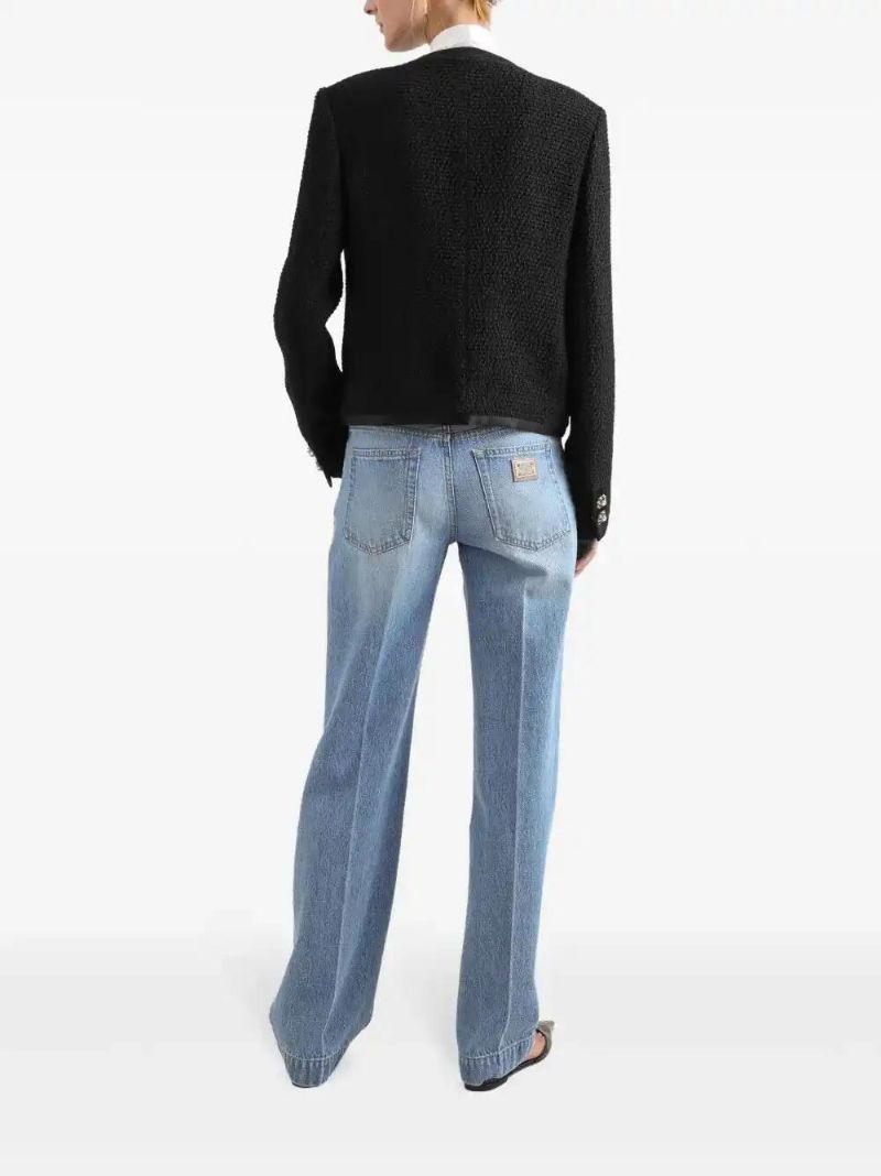 Blue Straight-leg Jeans