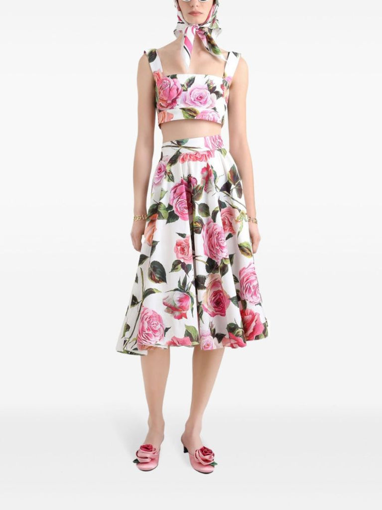 Printed Crop Top