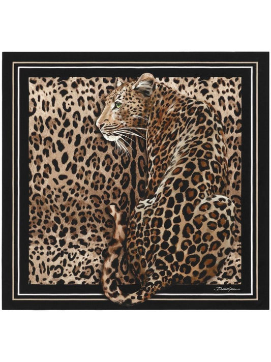 Leopard-print Scarf