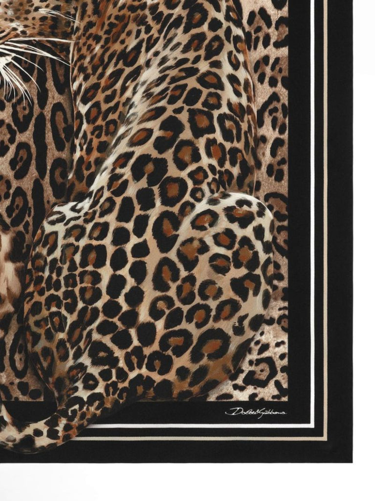 Leopard-print Scarf