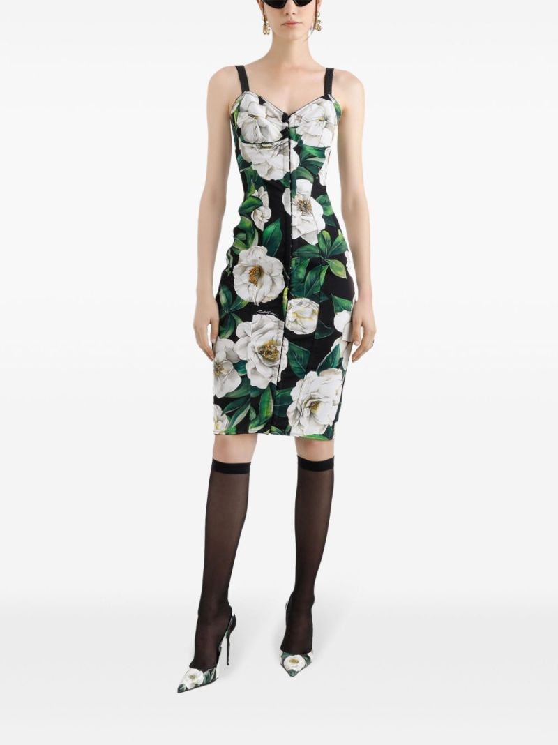 Floral-print Midi Dress