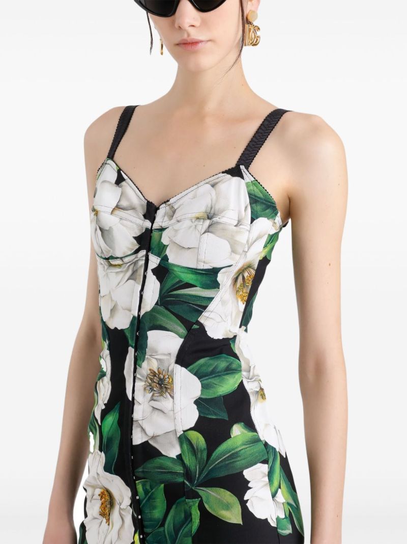 Floral-print Midi Dress