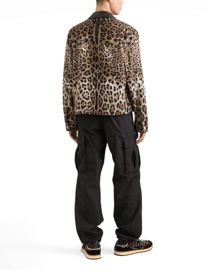 Brown Leopard-print Jacket
