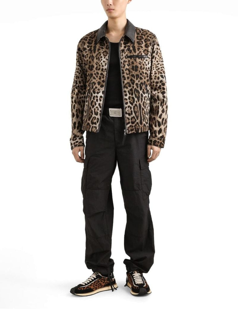 Brown Leopard-print Jacket