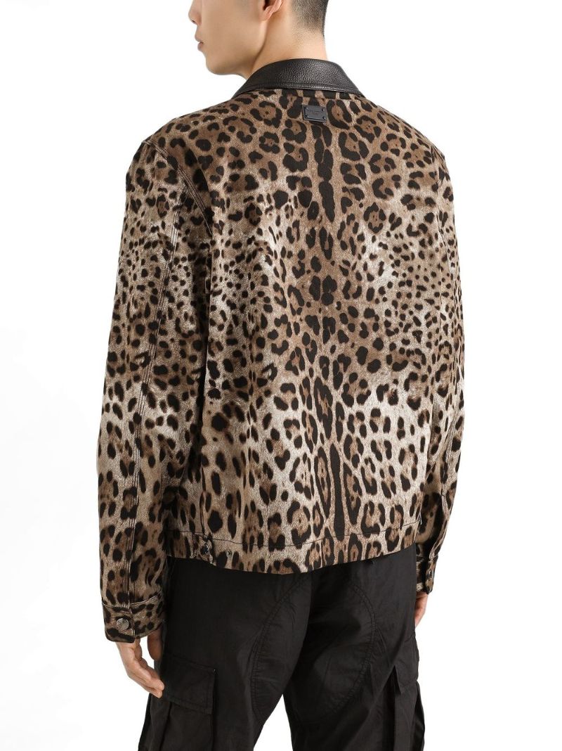 Brown Leopard-print Jacket