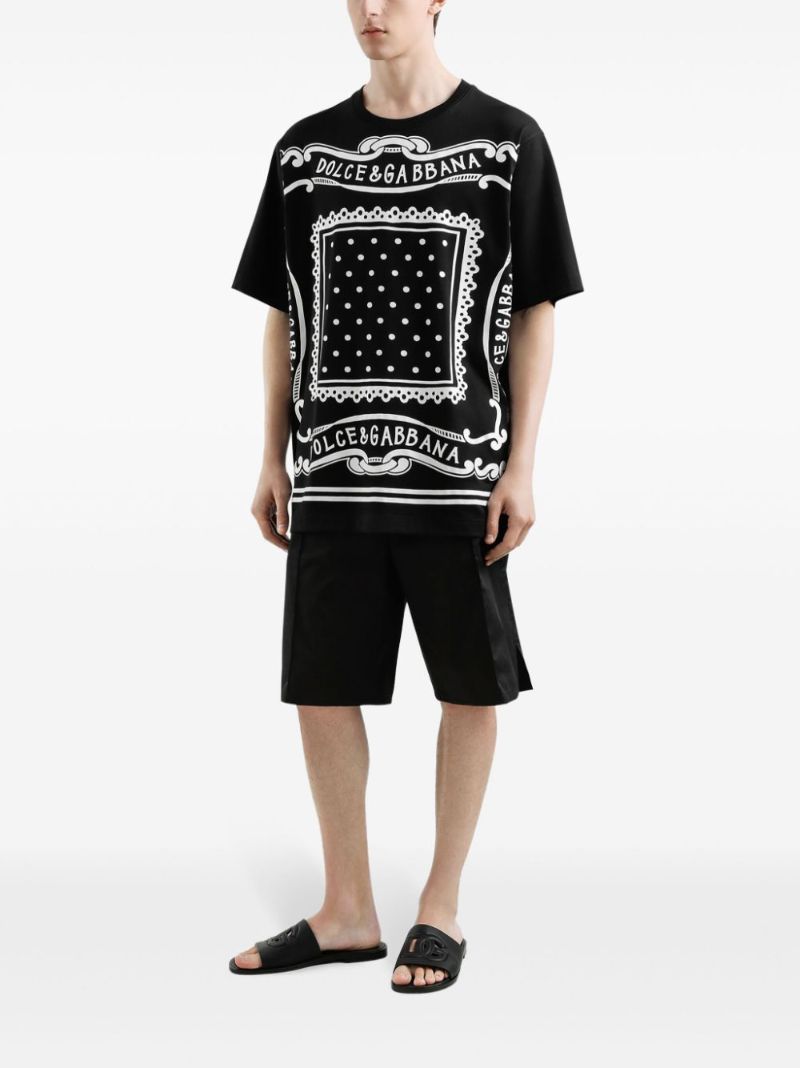 Bandana-print Cotton T-shirt