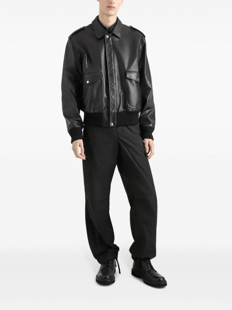 High-waist Cargo Trousers