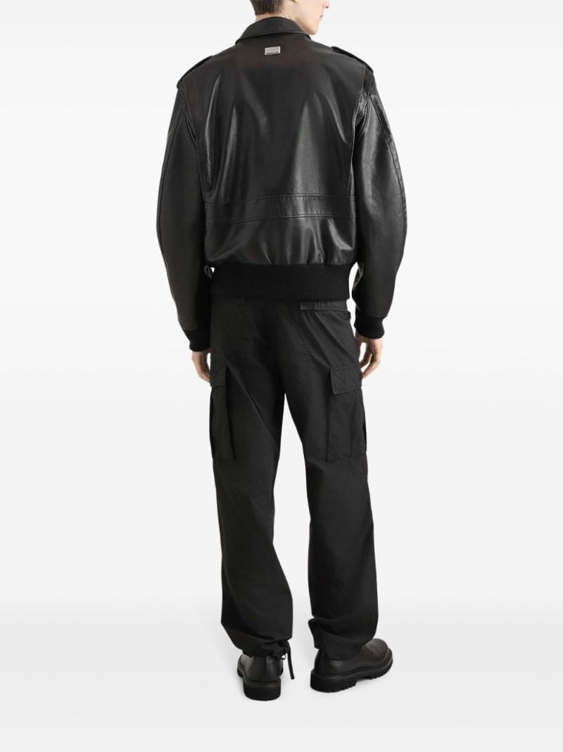 High-waist Cargo Trousers