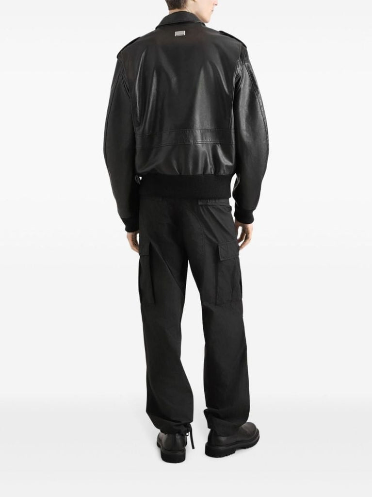 High-waist Cargo Trousers