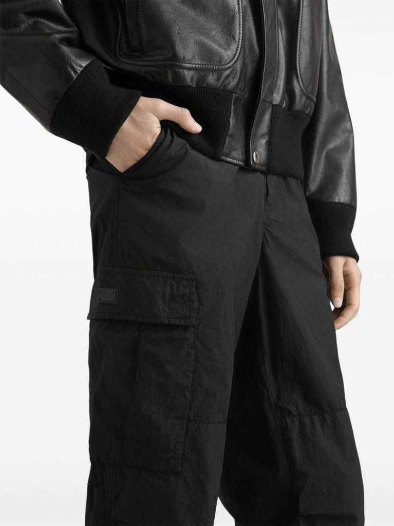 High-waist Cargo Trousers