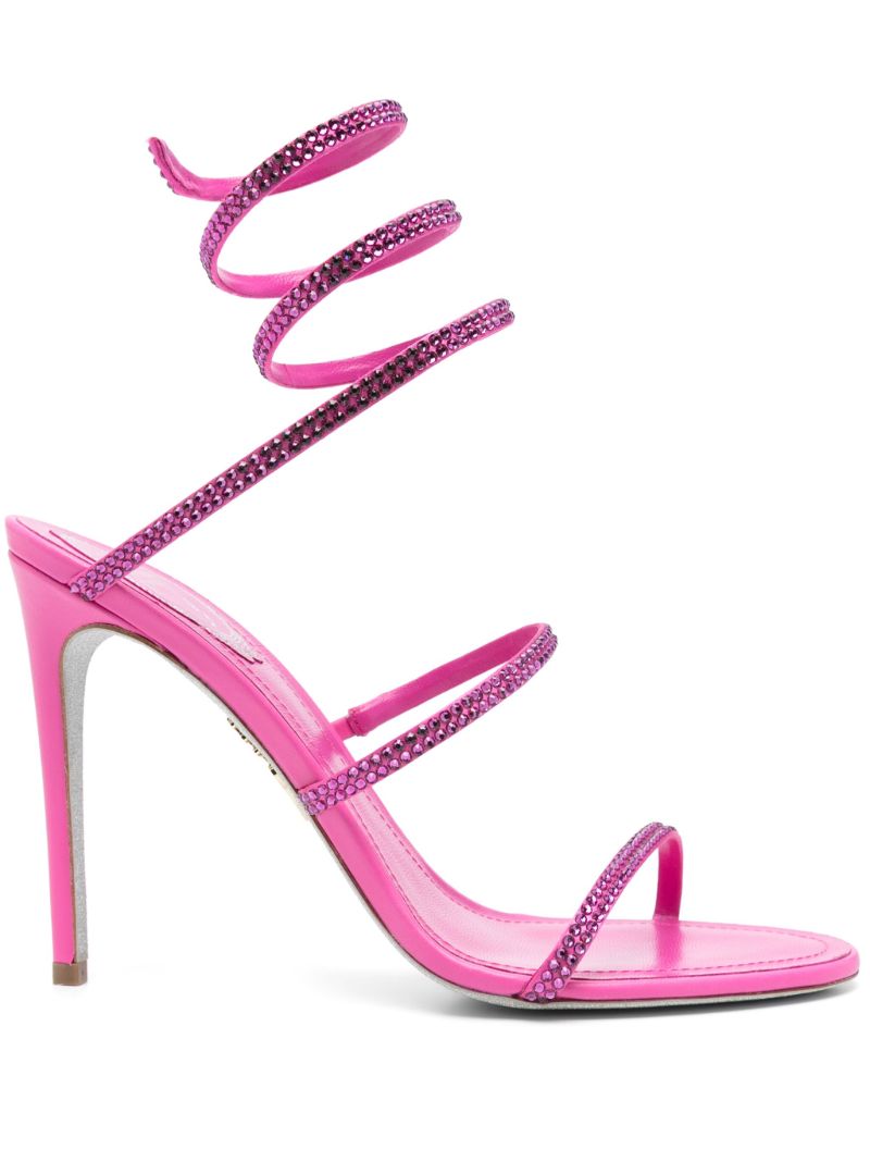105mm Crystal-embellished Sandals