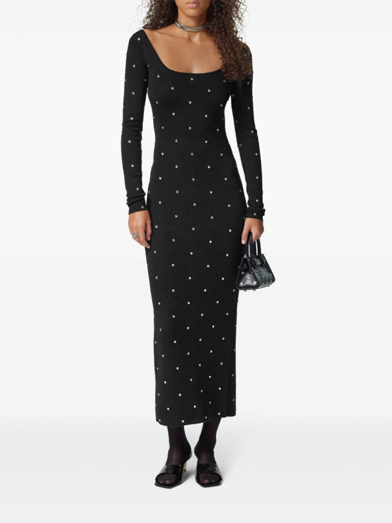 Stud-embellished Maxi Dress