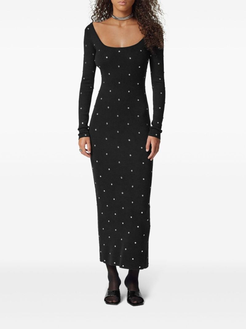 Stud-embellished Maxi Dress