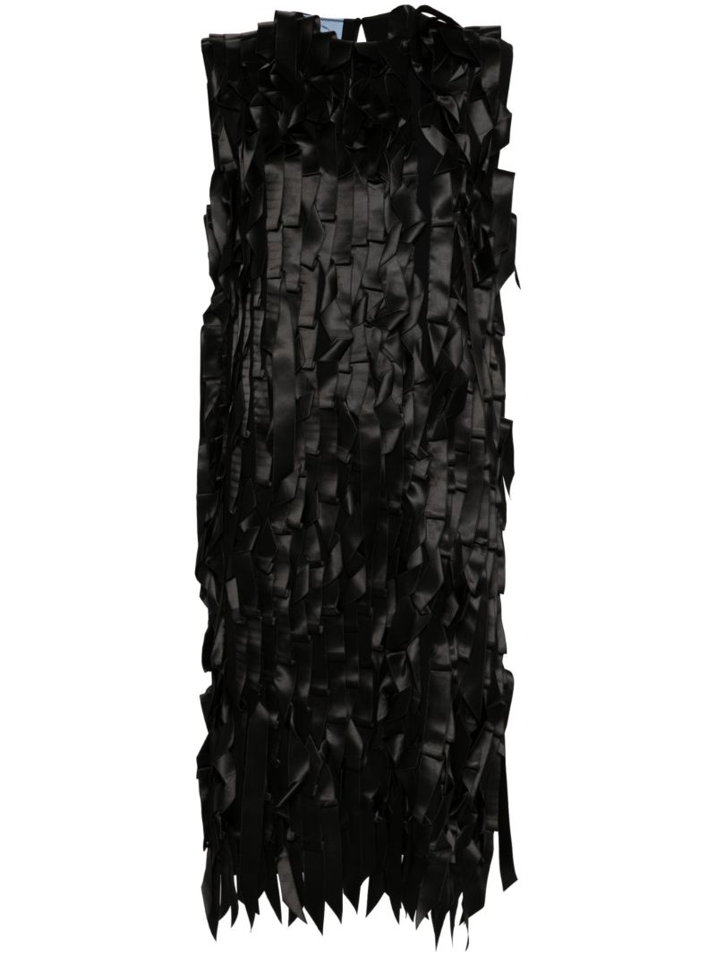 Black Ribbon-appliquÃ_x0083_Â© Dress