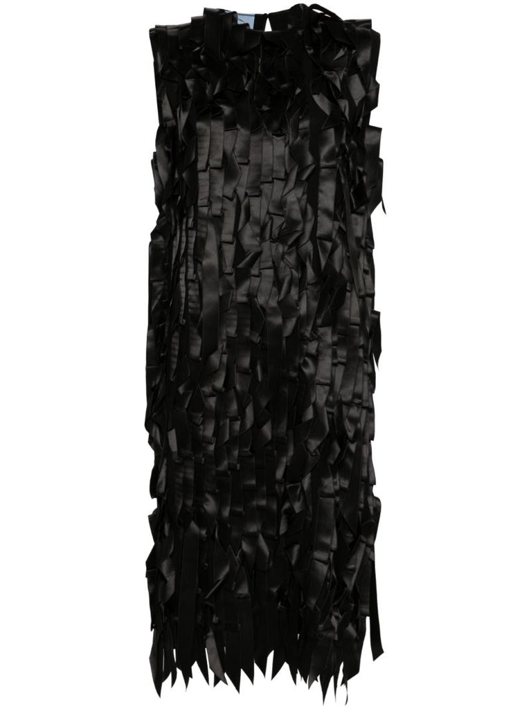 Black Ribbon-appliquÃ_x0083_Â© Dress