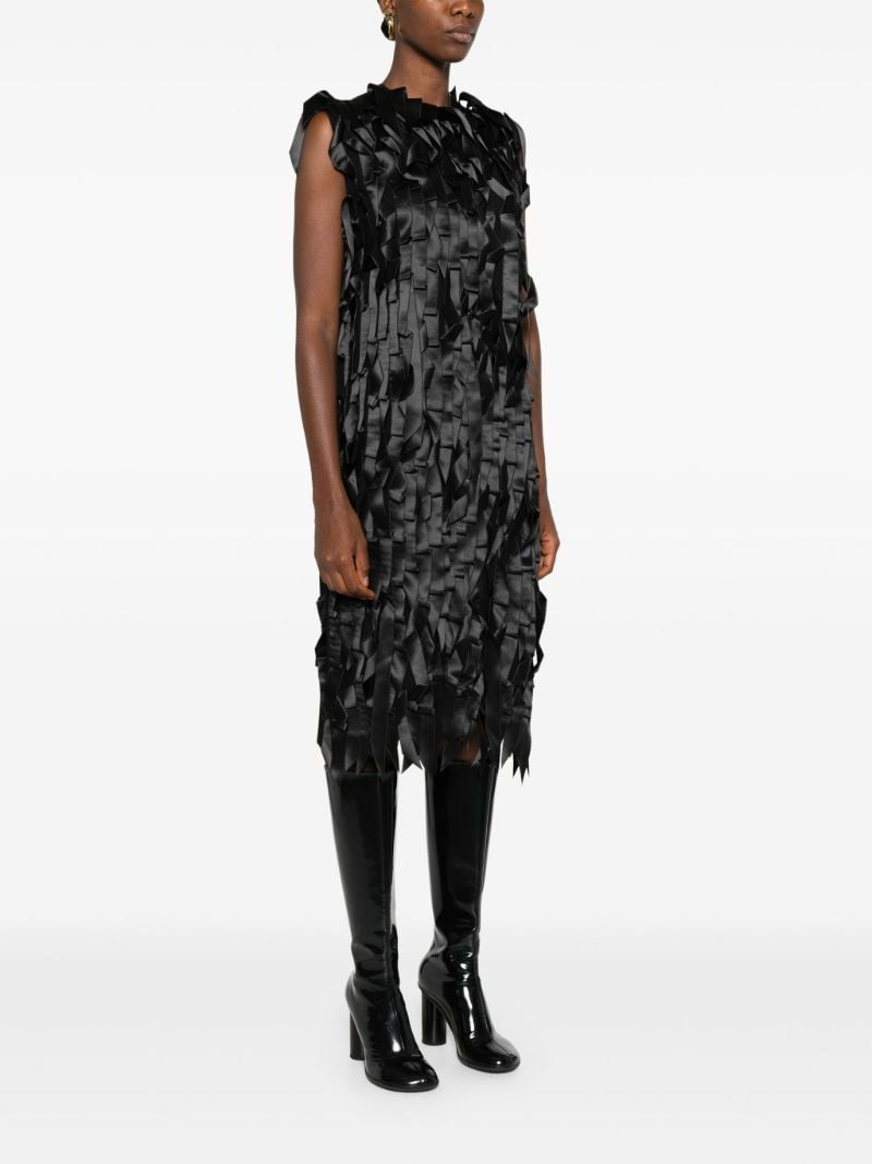 Black Ribbon-appliquÃ_x0083_Â© Dress
