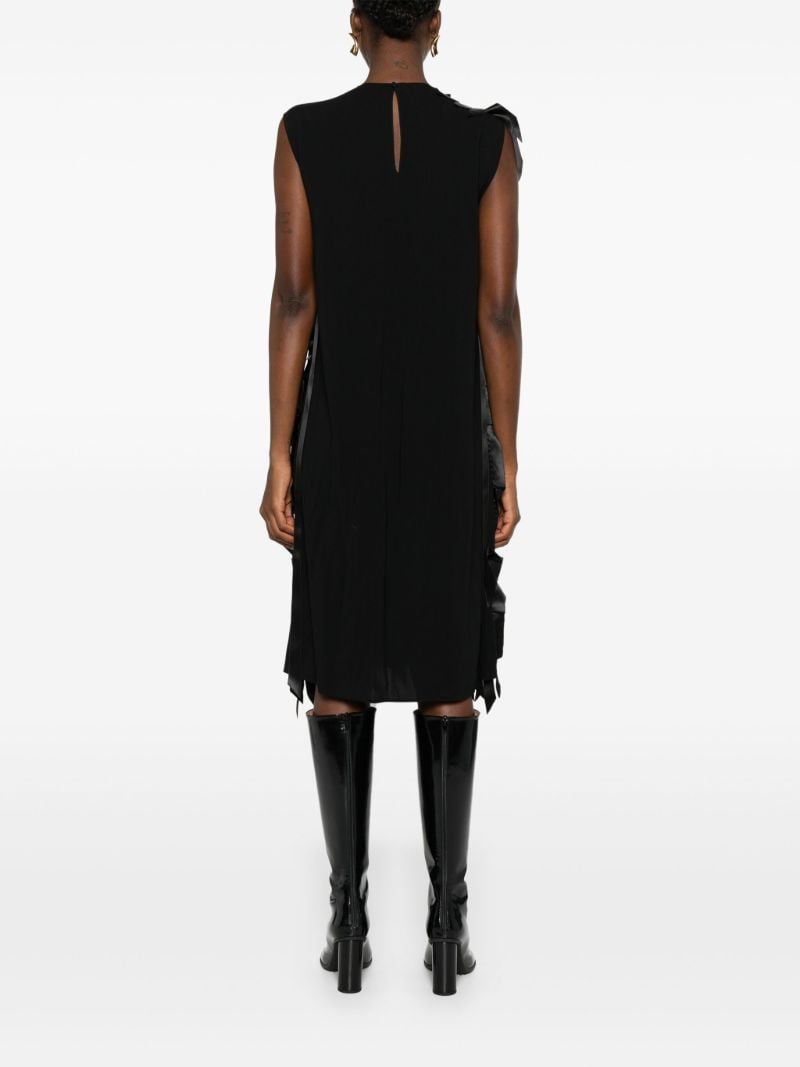 Black Ribbon-appliquÃ_x0083_Â© Dress